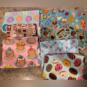 Fabric Bundle - Assorted Breakfast & Dessert Print , girly prints ,cotton fabric